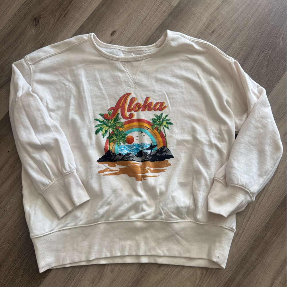 Lou & Grey Aloha sweatshirt. NWOT.